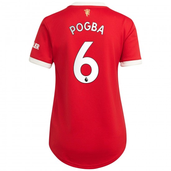 Paul Pogba Manchester United Kvinnor's 2021/22 Hemma Spelare Matchtröja - Röd
