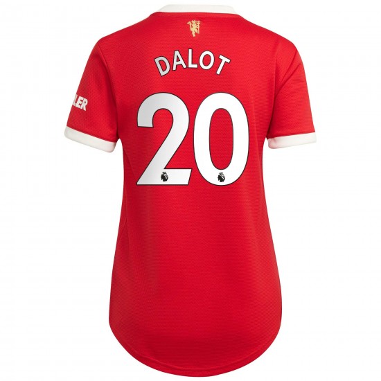 Diogo Dalot Manchester United Kvinnor's 2021/22 Hemma Spelare Matchtröja - Röd