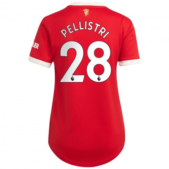Facundo Pellistri Manchester United Kvinnor's 2021/22 Hemma Spelare Matchtröja - Röd