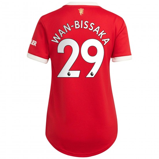 Aaron Wan-Bissaka Manchester United Kvinnor's 2021/22 Hemma Spelare Matchtröja - Röd