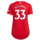 Brandon Williams Manchester United Kvinnor's 2021/22 Hemma Spelare Matchtröja - Röd