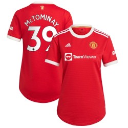 Scott McTominay Manchester United Kvinnor's 2021/22 Hemma Spelare Matchtröja - Röd