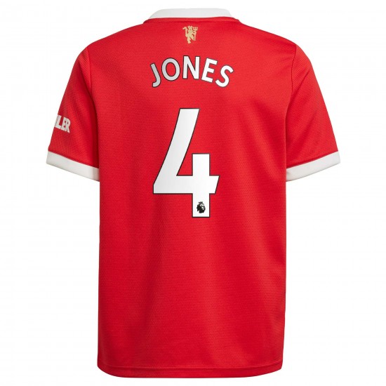 Phil Jones Manchester United Barn 2021/22 Hemma Spelare Matchtröja - Röd