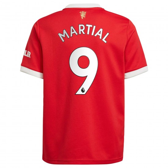 Anthony Martial Manchester United Barn 2021/22 Hemma Spelare Matchtröja - Röd