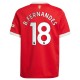 Bruno Fernandes Manchester United Barn 2021/22 Hemma Spelare Matchtröja - Röd