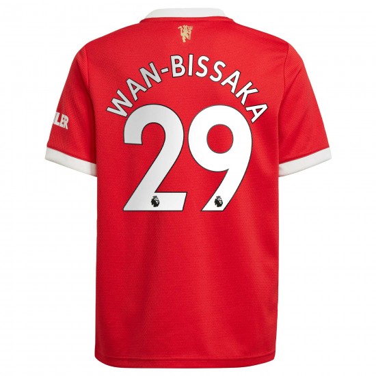Aaron Wan-Bissaka Manchester United Barn 2021/22 Hemma Spelare Matchtröja - Röd