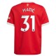 Nemanja Matic Manchester United Barn 2021/22 Hemma Spelare Matchtröja - Röd