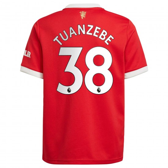 Axel Tuanzebe Manchester United Barn 2021/22 Hemma Spelare Matchtröja - Röd