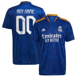 Real Madrid 2021/22 Borta Custom Matchtröja - Blå