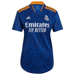 Real Madrid Kvinnor's 2021/22 Borta Custom Matchtröja - Blå
