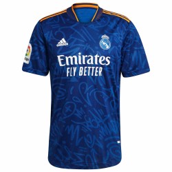 Real Madrid 2021/22 Borta Authentic Matchtröja - Blå
