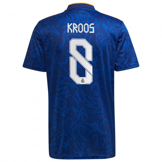 Toni Kroos Real Madrid 2021/22 Borta Spelare Matchtröja - Blå