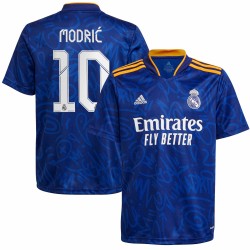 Luka Modric Real Madrid Barn 2021/22 Borta Spelare Matchtröja - Blå