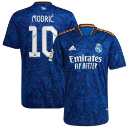 Luka Modric Real Madrid 2021/22 Borta Authentic Spelare Matchtröja - Blå
