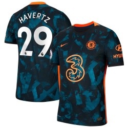Kai Havertz Chelsea 2021/22 Tredje Vapor Match Authentic Spelare Matchtröja - Blå