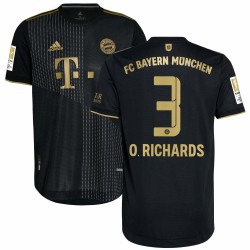 Omar Richards Bayern Munich 2021/22 Borta Authentic Spelare Matchtröja - Svart