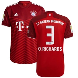 Omar Richards Bayern Munich 2021/22 Hemma Authentic Spelare Matchtröja - Röd