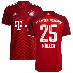 Thomas Müller Bayern Munich Barn 2021/22 Hemma Spelare Matchtröja - Röd