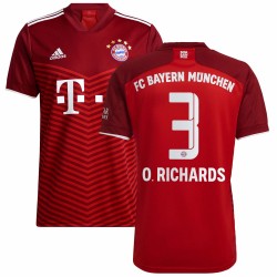 Omar Richards Bayern Munich Barn 2021/22 Hemma Spelare Matchtröja - Röd