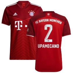 Dayot Upamecano Bayern Munich Barn 2021/22 Hemma Spelare Matchtröja - Röd