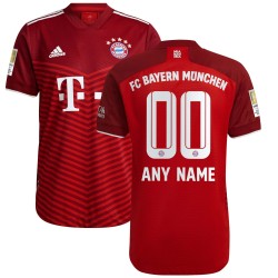Bayern Munich 2021/22 Hemma Authentic Custom Matchtröja - Röd