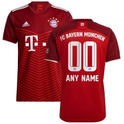 Bayern Munich 2021/22 Hemma Custom Matchtröja - Röd