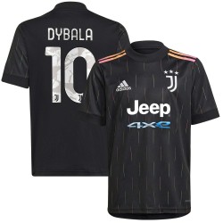 Paulo Dybala Juventus Barn 2021/22 Borta Spelare Matchtröja - Svart