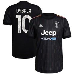 Paulo Dybala Juventus 2021/22 Borta Authentic Spelare Matchtröja - Svart