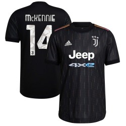 Weston McKennie Juventus 2021/22 Borta Authentic Spelare Matchtröja - Svart