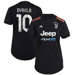 Paulo Dybala Juventus Kvinnor's 2021/22 Borta Spelare Matchtröja - Svart