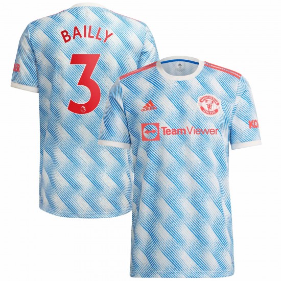Eric Bailly Manchester United 2021/22 Borta Spelare Matchtröja - Vit