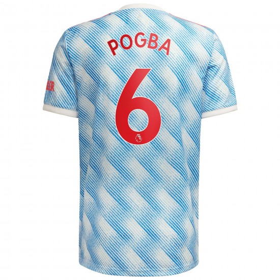 Paul Pogba Manchester United 2021/22 Borta Spelare Matchtröja - Vit