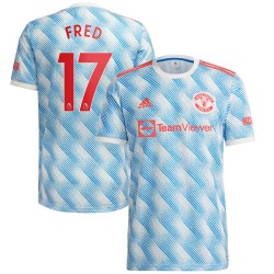 Fred Manchester United 2021/22 Borta Spelare Matchtröja - Vit