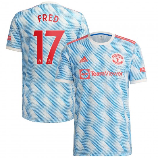 Fred Manchester United 2021/22 Borta Spelare Matchtröja - Vit