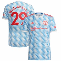 Aaron Wan-Bissaka Manchester United 2021/22 Borta Spelare Matchtröja - Vit