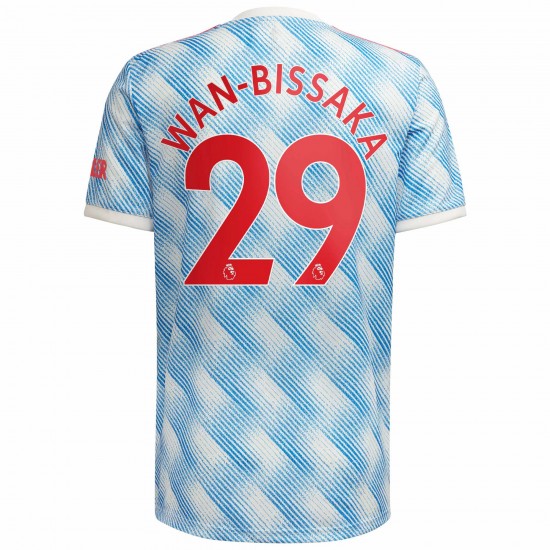 Aaron Wan-Bissaka Manchester United 2021/22 Borta Spelare Matchtröja - Vit