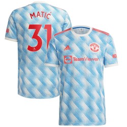 Nemanja Matic Manchester United 2021/22 Borta Spelare Matchtröja - Vit