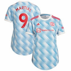 Anthony Martial Manchester United Kvinnor's 2021/22 Borta Spelare Matchtröja - Vit