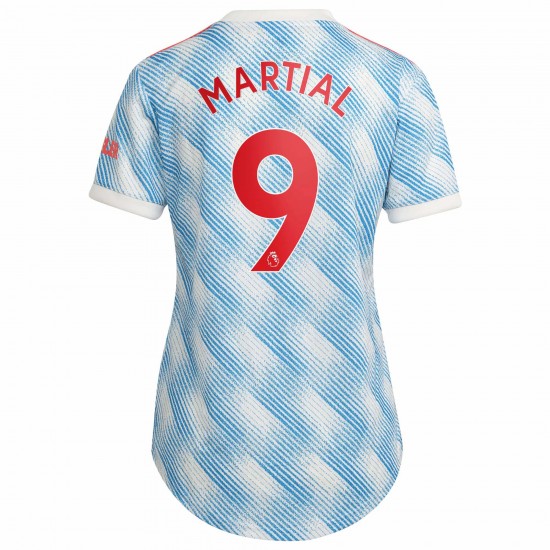 Anthony Martial Manchester United Kvinnor's 2021/22 Borta Spelare Matchtröja - Vit