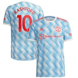 Marcus Rashford Manchester United Barn 2021/22 Borta Spelare Matchtröja - Vit