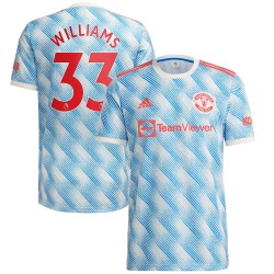 Brandon Williams Manchester United Barn 2021/22 Borta Spelare Matchtröja - Vit