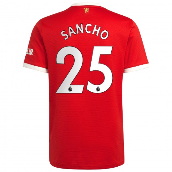 Jadon Sancho Manchester United 2021/22 Hemma Matchtröja - Röd
