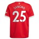 Jadon Sancho Manchester United Barn 2021/22 Hemma Matchtröja - Röd