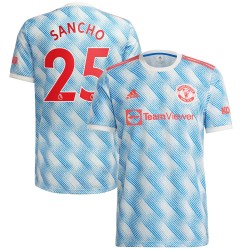 Jadon Sancho Manchester United 2021/22 Borta Spelare Matchtröja - Vit
