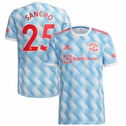 Jadon Sancho Manchester United Barn 2021/22 Borta Spelare Matchtröja - Vit