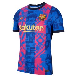 Frenkie de Jong Barcelona 2021/22 Tredje Vapor Match Authentic Spelare Matchtröja - Blå