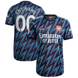 Arsenal 2021/22 Tredje Authentic Custom Matchtröja - Blå