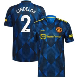 Victor Lindelof Manchester United 2021/22 Tredje Spelare Matchtröja - Blå