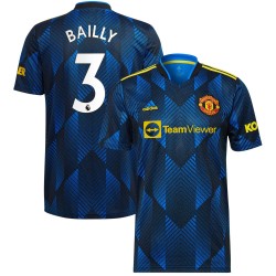 Eric Bailly Manchester United 2021/22 Tredje Spelare Matchtröja - Blå