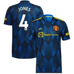 Phil Jones Manchester United 2021/22 Tredje Spelare Matchtröja - Blå